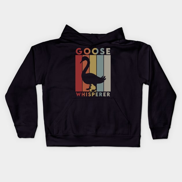 Goose Whisperer Kids Hoodie by dankdesigns